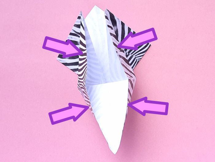 Origami Zebra Vouwen