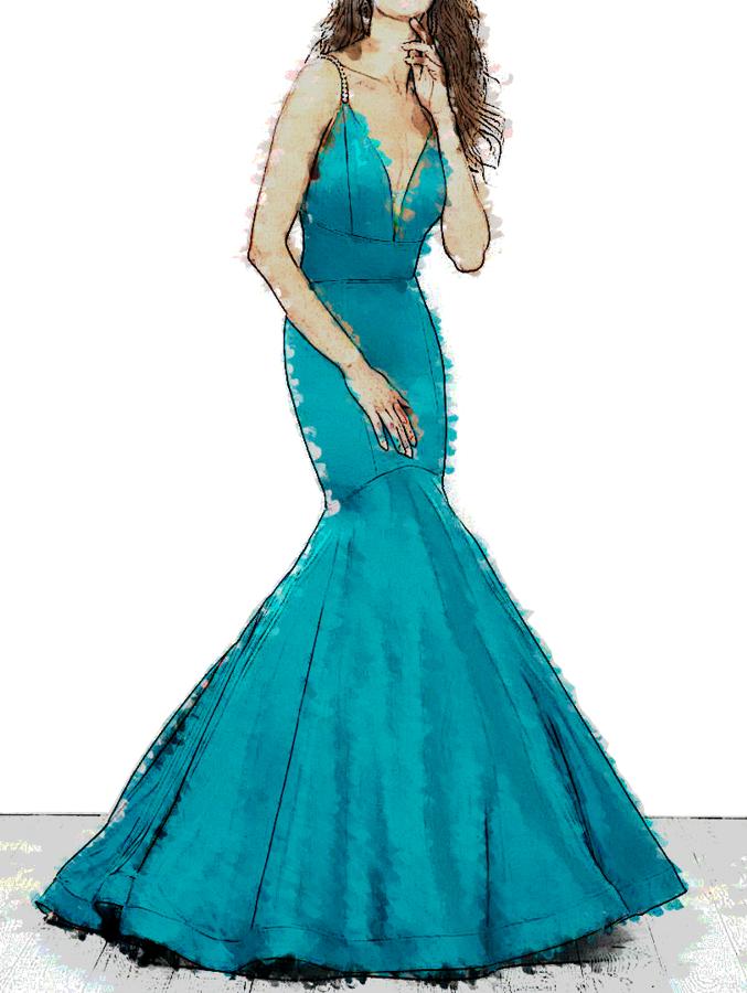 Mermaid gown