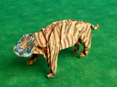 Origami tiger