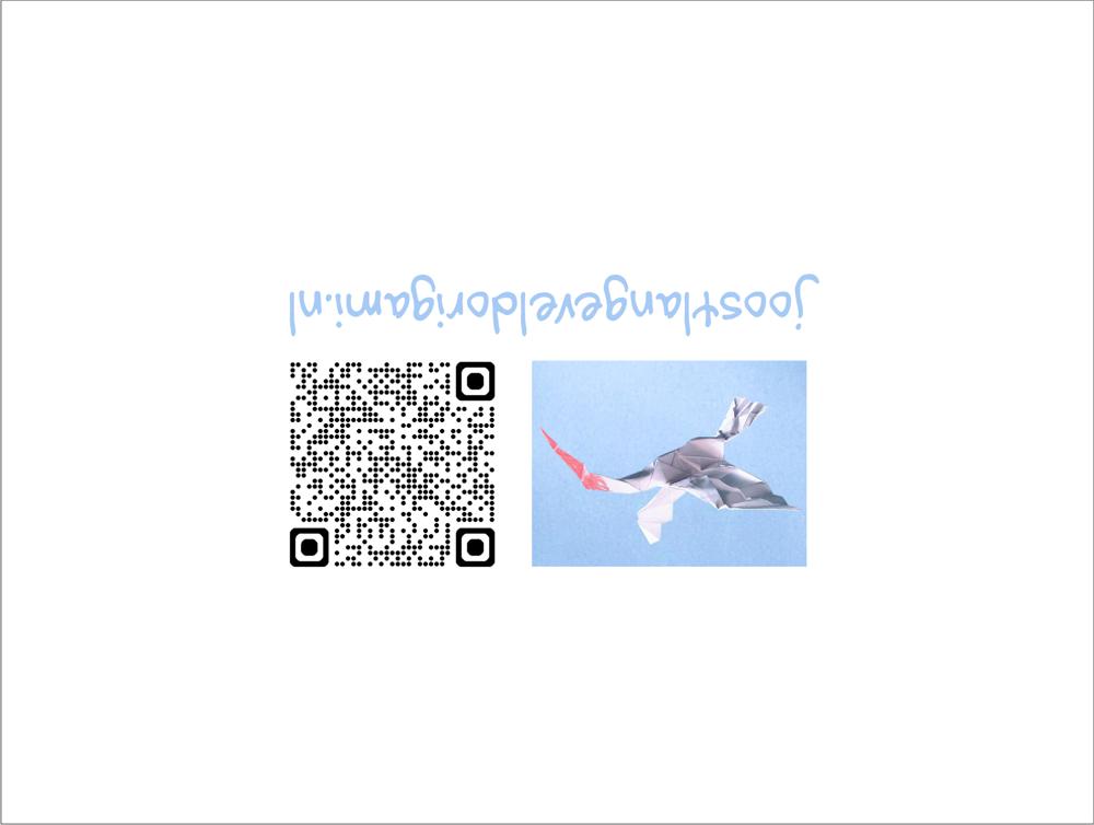 Origami Bird greeting card