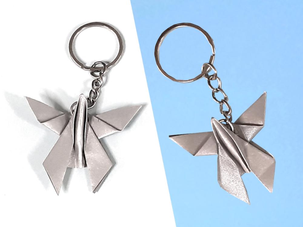Origami Butterfly Keychans