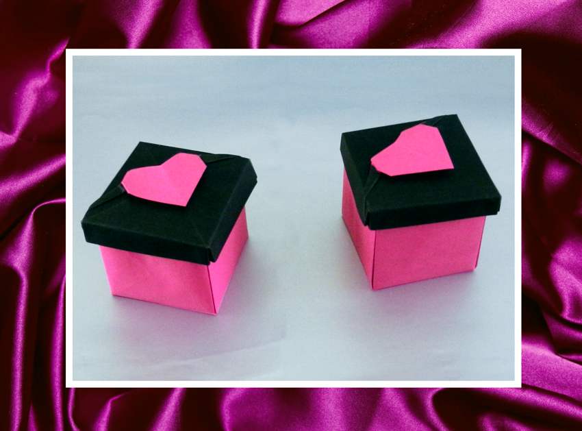 Origami Heart Boxes
