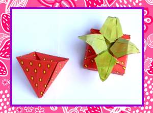 Origami Strawberry Box