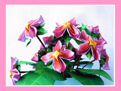 pink Origami flowers