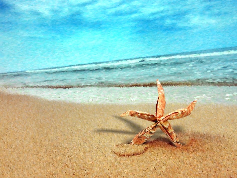 Origami starfish