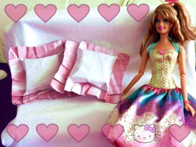 Barbie on the couch
