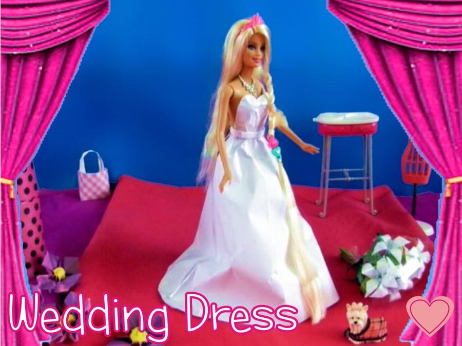 Barbie Origami Wedding Dress