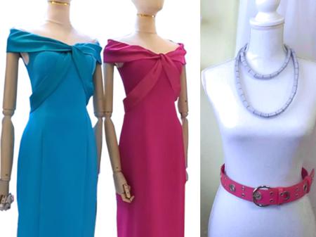 Mannequins with dresses and accessories Mannequins with dresses and accessories