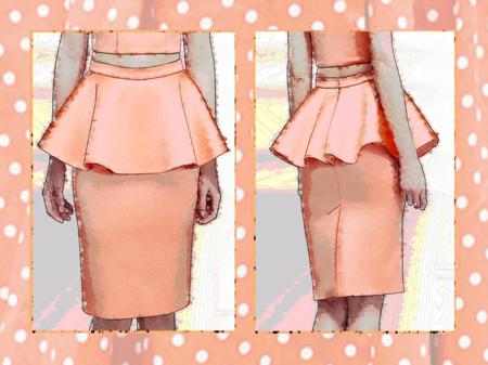 Polka Dots and Peplum skirt Polka Dots and Peplum skirt