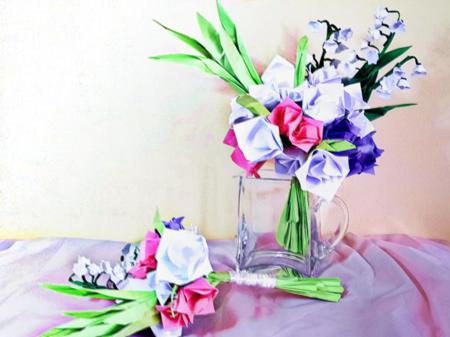 Origami Wedding flowers