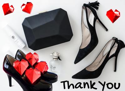 High Heels and Origami Hearts