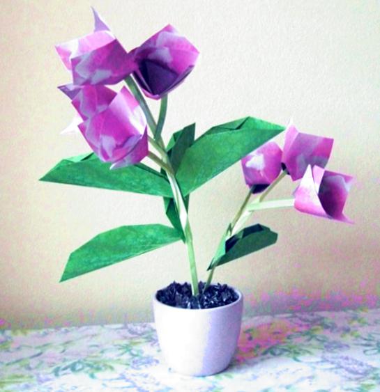 Lilac Origami Flowers Lilac Origami Flowers