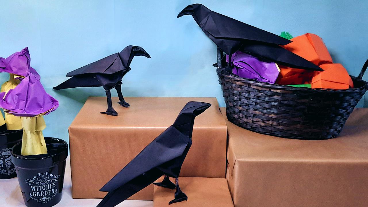 Origami kraaien Origami kraaien