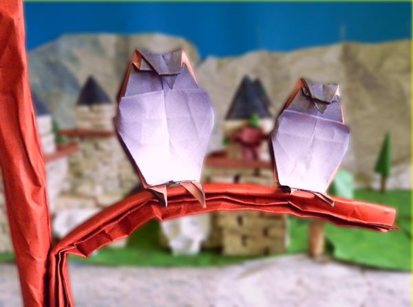 origami uilen