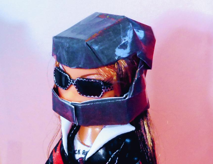 Origami Motorhelm