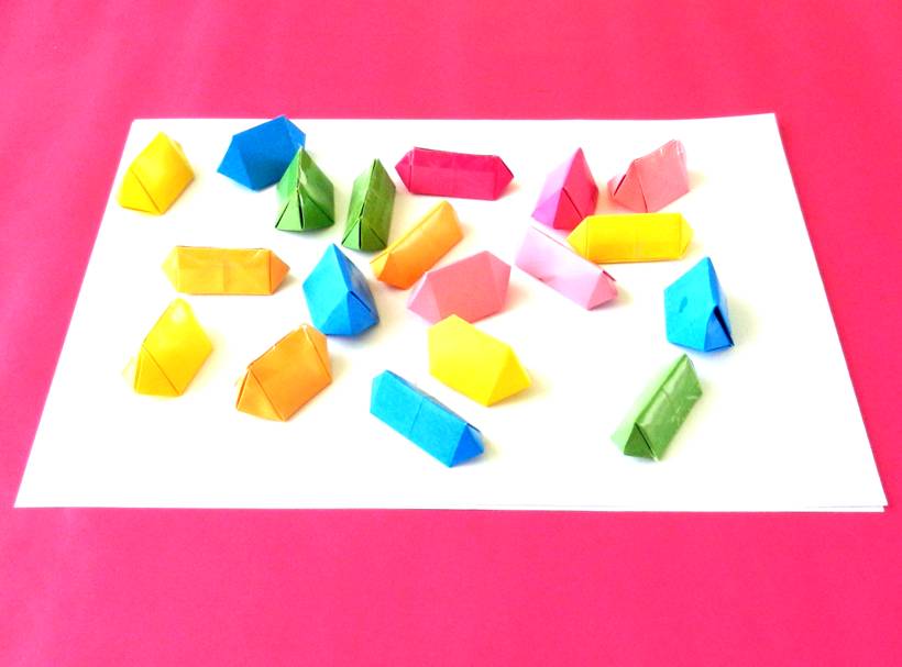 Origami Edelsteentjes