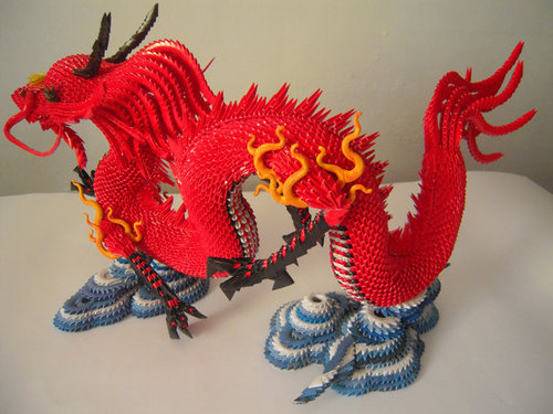 modular origami dragon