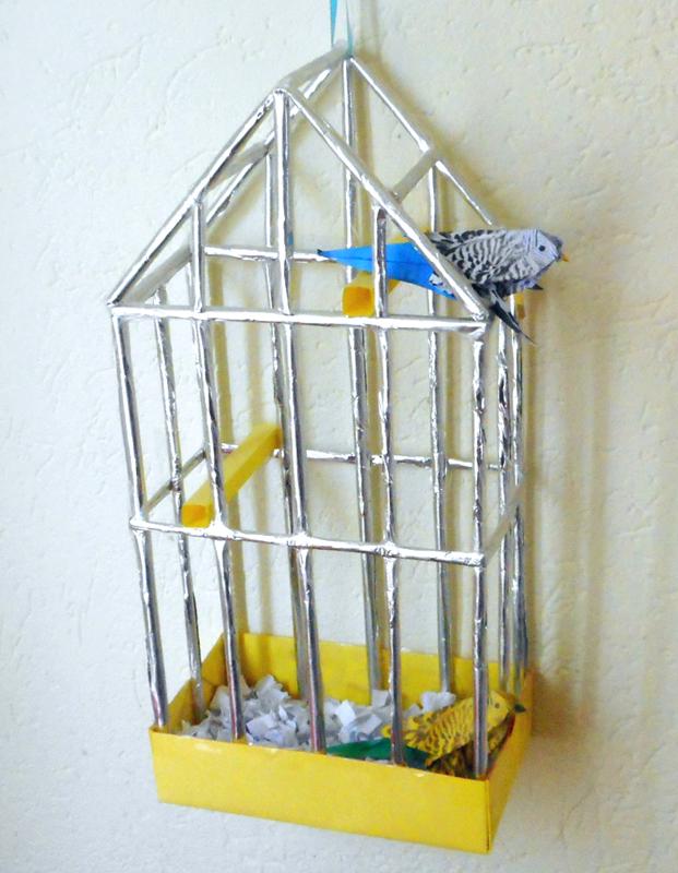 Paper birdcage