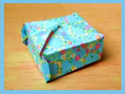 leuk zelfgemaakt doosje van Japans origami papier