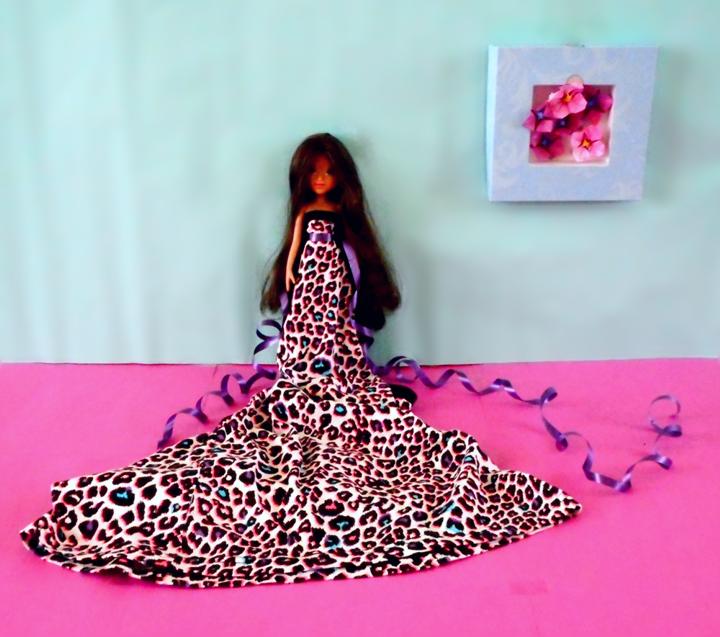 Tiger print dolls dress
