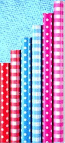 polka dot and plaid wrapping papers
