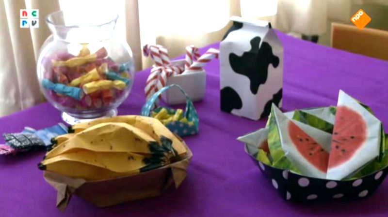 Origami Fruit en Snoep