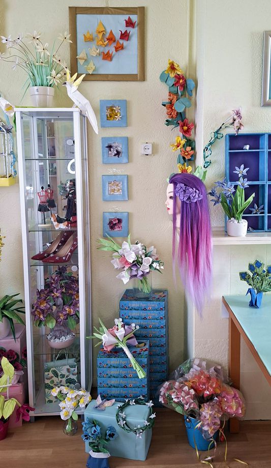Woonkamer inrichting met Origami