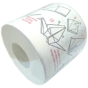 origami wc papier