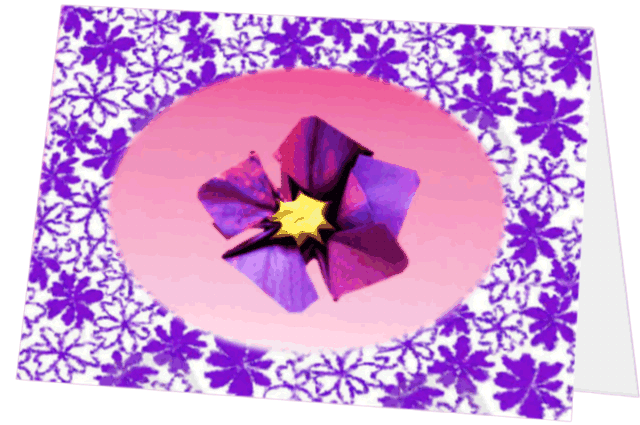 Flower gift card