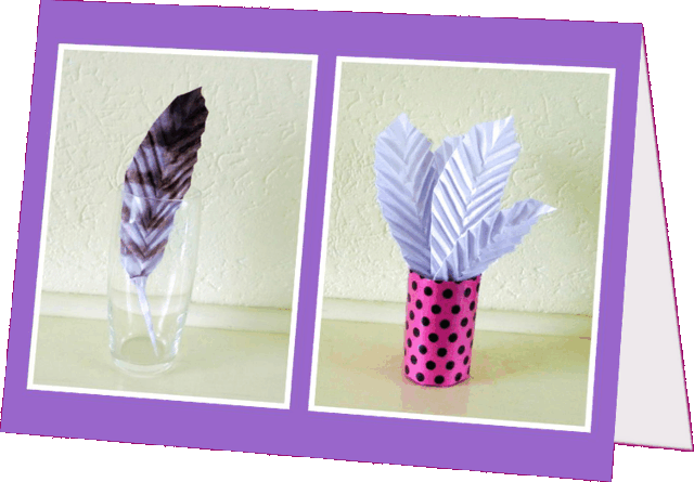 Origami Feathers gift card