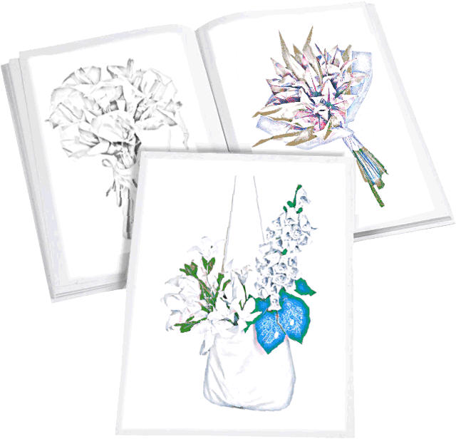 Flowers Coloring Book