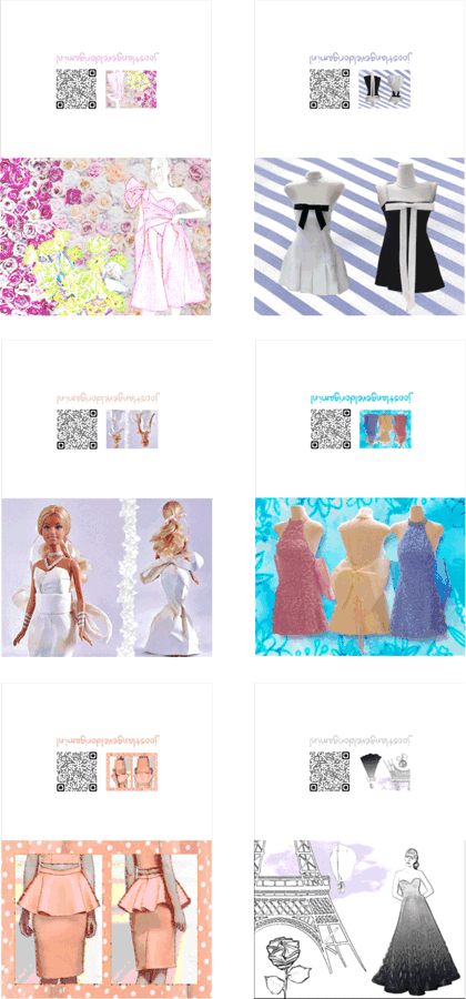 Fashion greeting cards