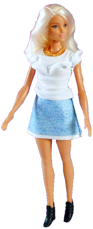 Doll in a mini skirt