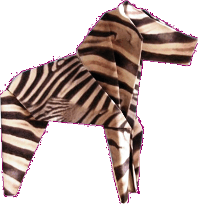 Origami Zebra