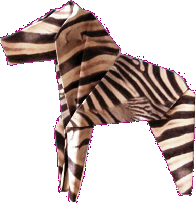 Origami Zebra