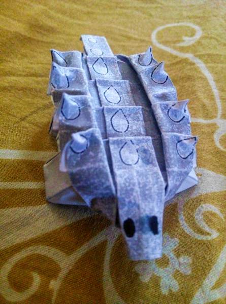 Origami Ankylosaurus