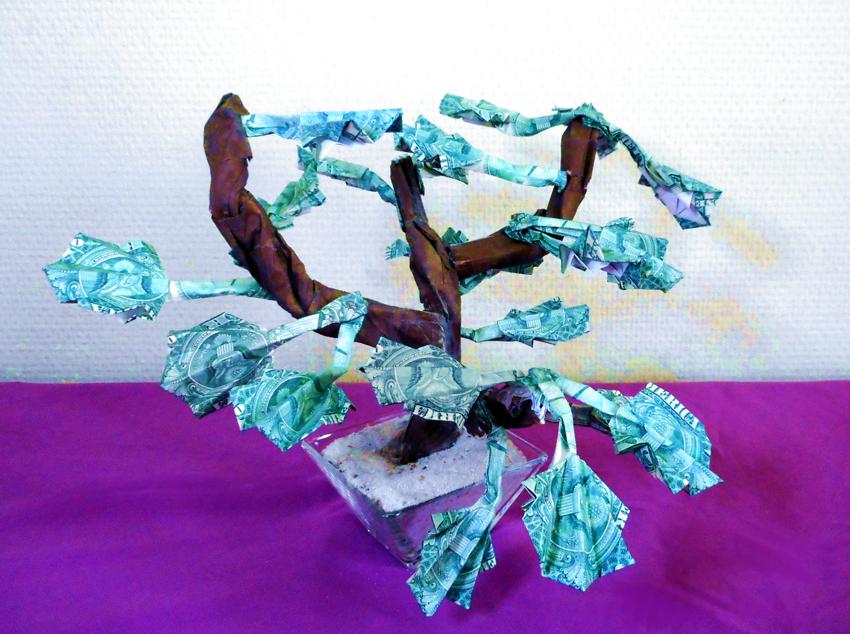 Money Origami Tree