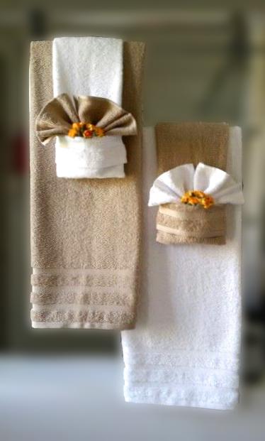 Towel bathroom decoration