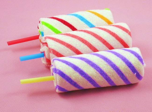 Lollies van handdoeken