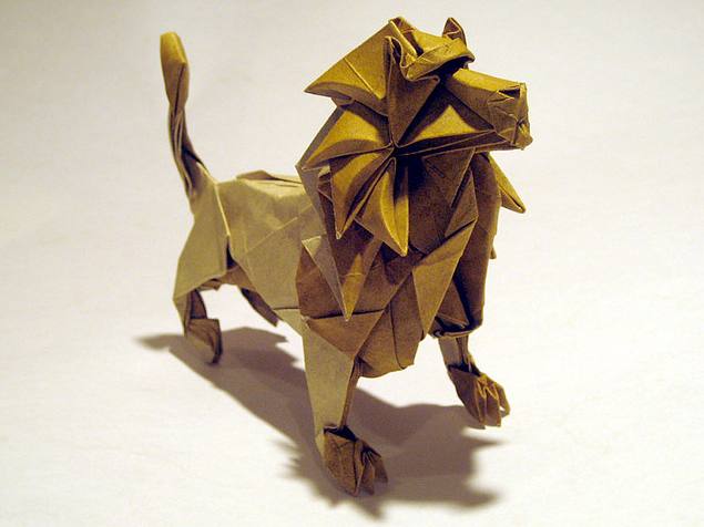 Origami Leeuw