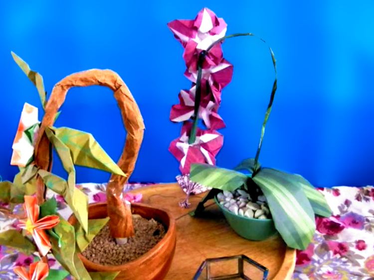 Bonsai Origami Flowers