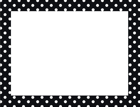 polka dots frame