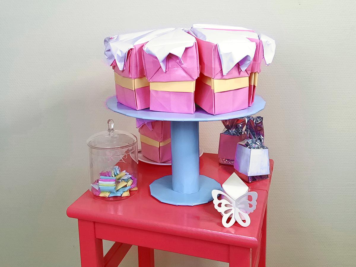 Dripcake van papier
