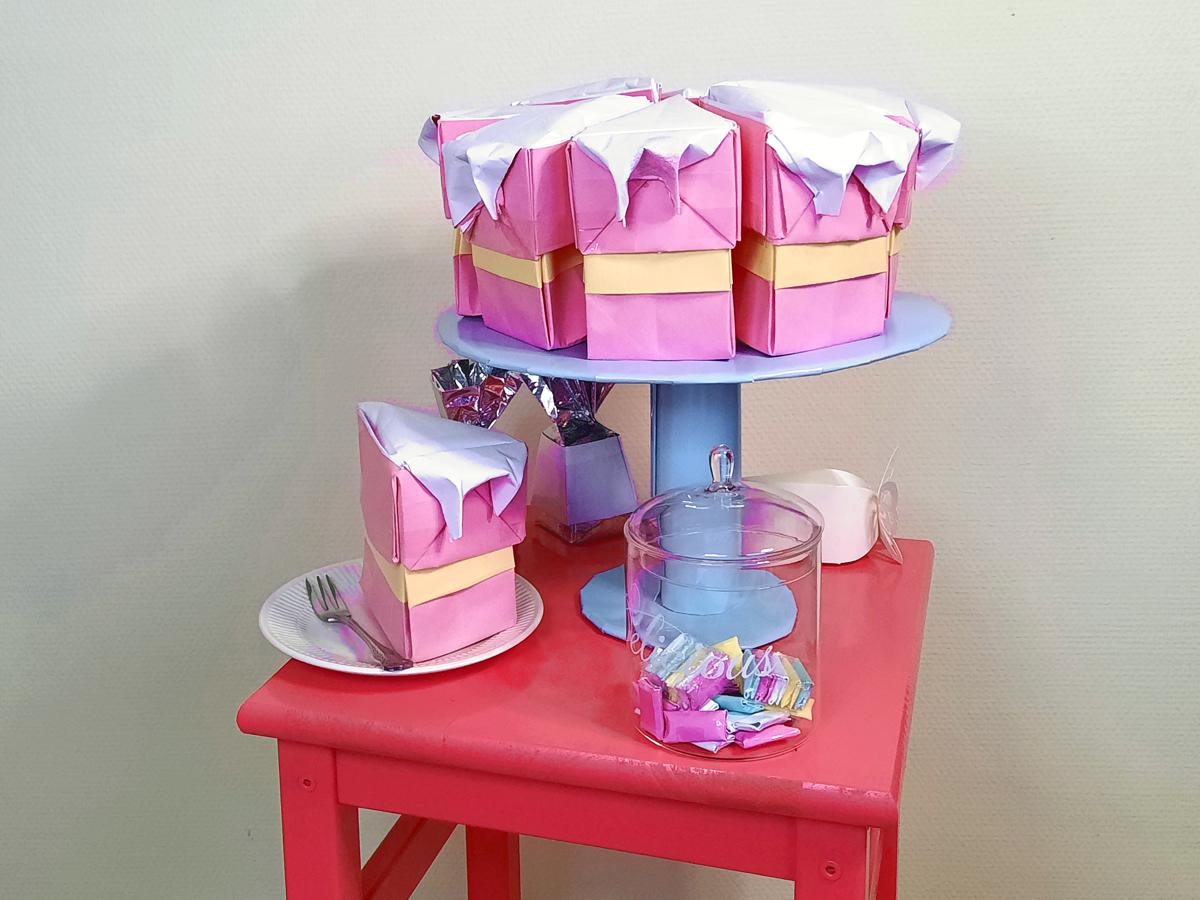 Dripcake van papier