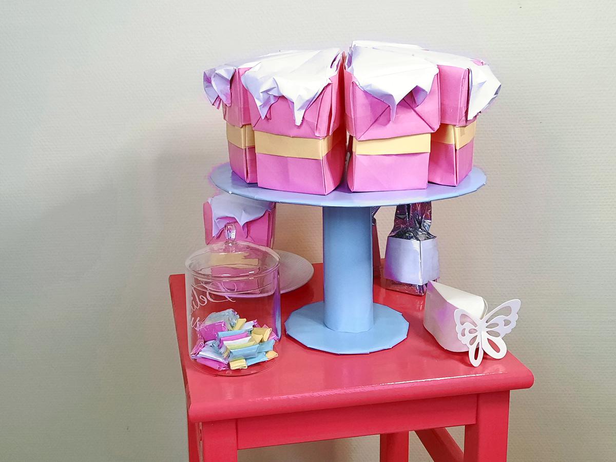Dripcake van papier
