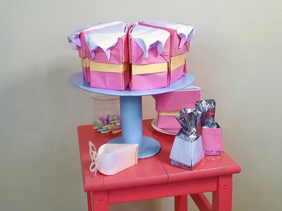 Dripcake van papier