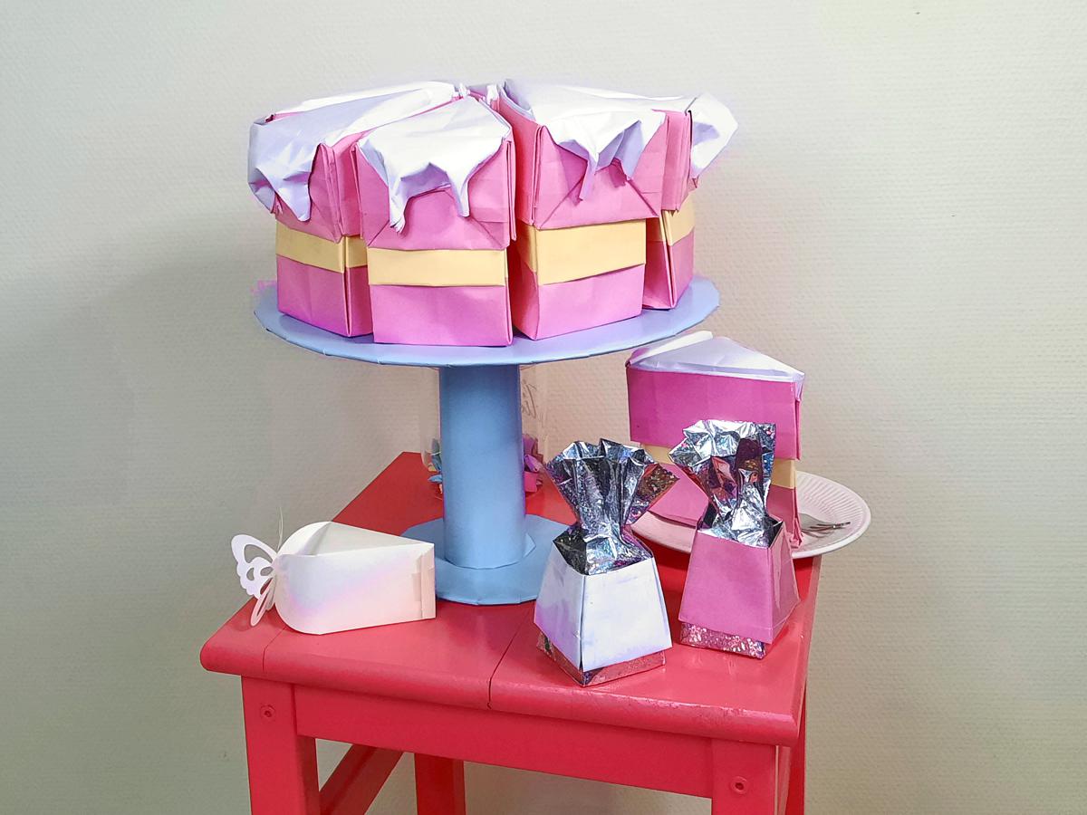 Dripcake van papier