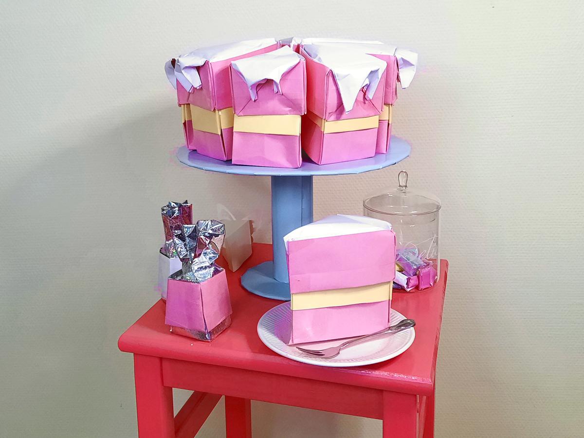 Dripcake van papier