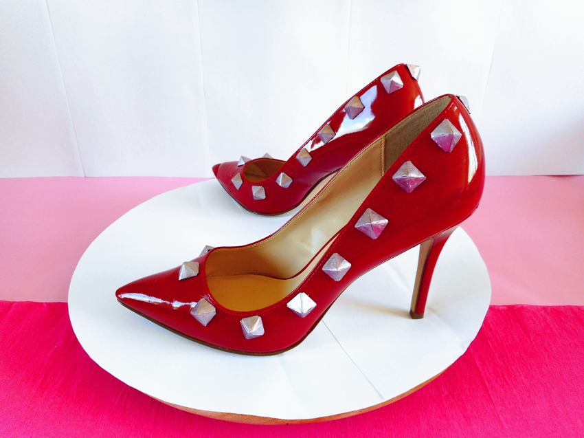 High Heels with Origami Studs