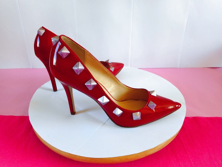 High Heels with Origami Studs